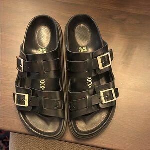 Birkenstock Black Double Buckle Sandals